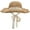 A Camel, variant on CoCopeaunts Foldable Straw Hat for Women Wide Brim Summer Handmade Woven Sun Hats Lace Bucket Cap Bowler Hat Jazz Beach Hat