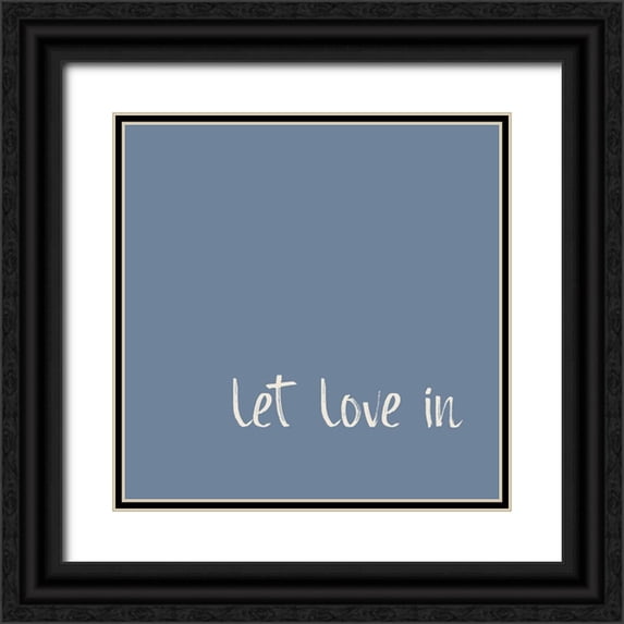 Murdock, Ramona 20x20 Black Ornate Wood Framed with Double Matting Museum Art Print Titled - Let Love in No. 6