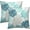 Teal Blue Coral, variant on Summer Coastal Throw Pillow Cover 18x18 inch Set of 2, Teal Blue Coral Beach Ocean Themed Decorative Cushion Covers for Home Couch Bed Sofa Farmhouse Decoration