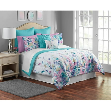 mainstays multi color floral 12 piece bedding comforter mainstays multi color floral 12 piece bedding comforter