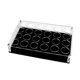 thumbnail image 5 of Soporte acrílico para copas de vino, estante para vasos, bandeja de degustación y servicio para eventos y el hogar. 24 hoyos, 5 of 6