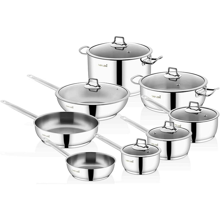 Saflon Titanium Nonstick 10-Piece Cookware Set PFOA Free, Dishwasher Safe