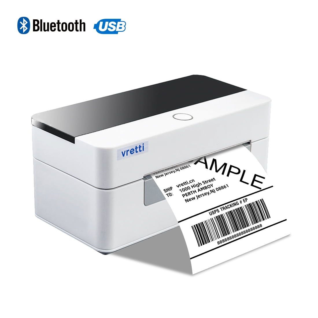 VRETTI Bluetooth 4 x 6 Thermal Shipping Label Printer,Thermal Printer for Shipping Packages