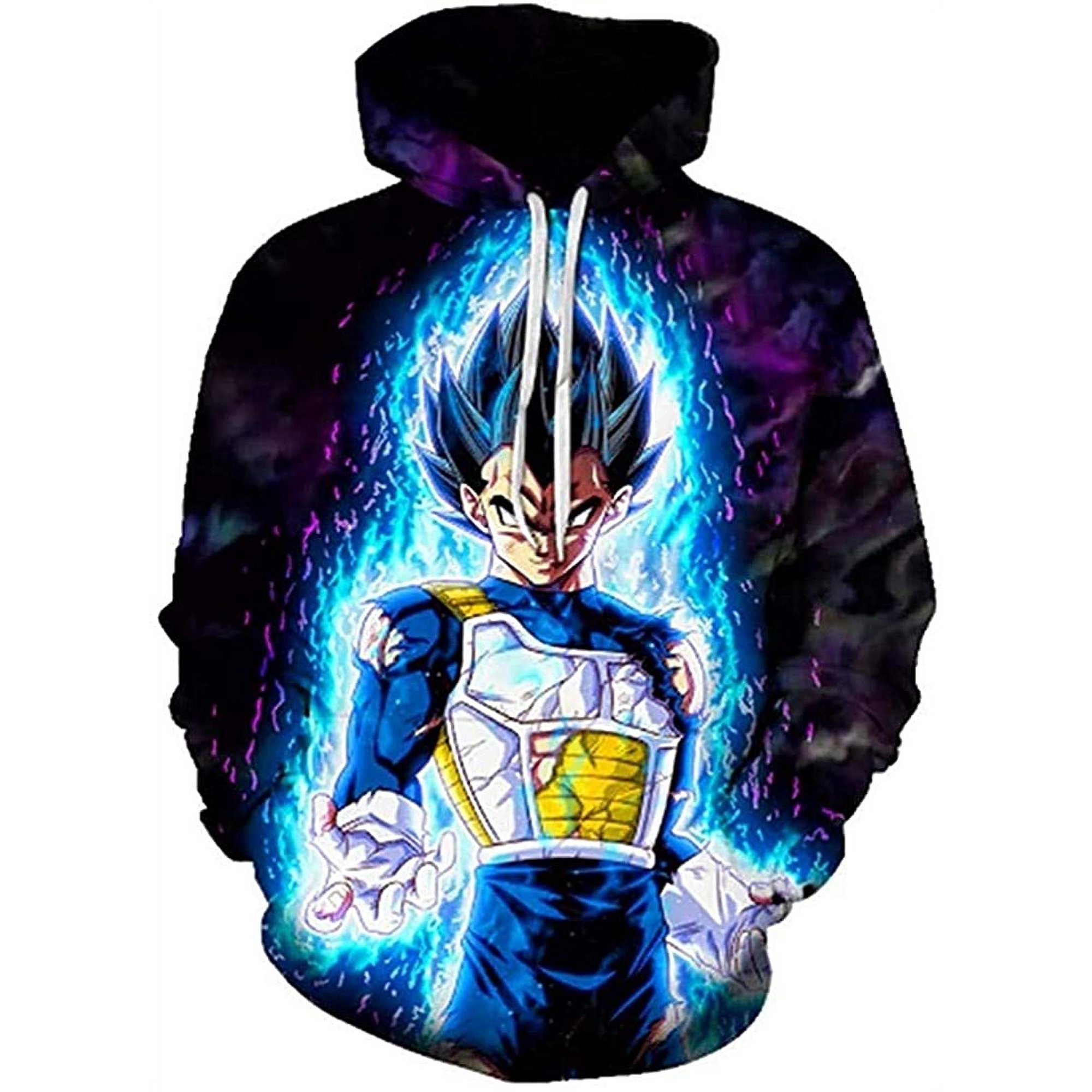 Cosplay Life Dragonball Z DBZ Goku Vegeta Super Saiyan Pullover Hoodie With  Kangaroo Pockets 3D Print Design - Walmart.com