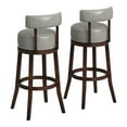 thumbnail image 3 of Furniture of America Tendel Faux Leather 29-inch Bar Stool in Gray (Set of 2), 3 of 5
