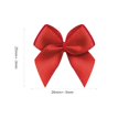 thumbnail image 4 of VIVIQUEN 50pcs Mini Satin Ribbon Bows Ribbon Flowers 25mm x 26mm Appliques DIY Craft for Sewing, Scrapbooking, Wedding, Gift (Poppy red), 4 of 4