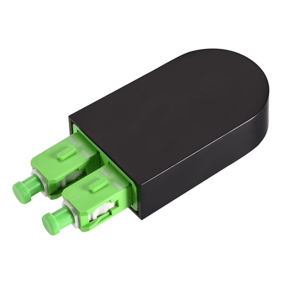 SC Fiber Optic Loopback Adapter, SC Single Mode 9/125 Tester Adapter with Ceramic Core - Green