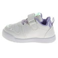 thumbnail image 3 of Josmo Girls Hook And Loop Sneakers. (Infant Toddler), White Lilac, Size: 3, 3 of 7
