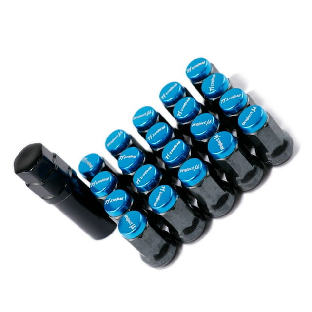 fastboy 20 Pieces Car Exterior Wheel Rims Screw Nut Replacement Part Vehicle Mounted Screws Bolts Stud Automotive Accessory Blue