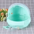thumbnail image 4 of Pet Hamster Transparent Cage Small Animal Portable Carring Box With Drinking Bottle Light Green, 4 of 8