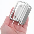 thumbnail image 3 of DINHEAROM Handles For Boxes Silver Modern For Toolboxes 2Pcs 3.0In X 2.4In X 0.4In, 3 of 8