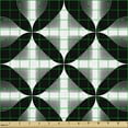 thumbnail image 2 of Geometric Fabric by the Yard, Monochrome Concentric Abstract Elements in Optical Illusion Pattern Art, Decorative Upholstery Fabric for Chairs & Home Accents, White Charcoal Grey by Ambesonne, 2 of 5