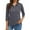 4# Gray, variant on 3/4 Length Sleeve Womens Tops 2026 Spring Summer Collared Polo Shirts V Neck Casual Basic Polos Tees Shirt Turquoise S