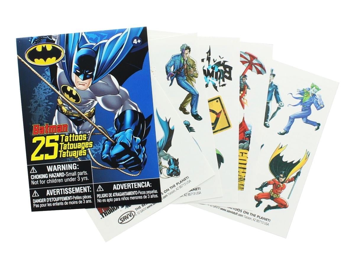 Batman Stickers  Tattoos Party Favor Pack 50 Stickers  75 Temporary  Tattoos  Amazonae Toys