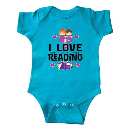 

Inktastic I Love Reading Gift Baby Girl Bodysuit