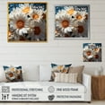 thumbnail image 4 of Designart "Elegance Of White Daisy Blooms IV" Daisies Floater Framed Wall Art Prints, 4 of 5