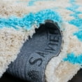 thumbnail image 6 of SAFAVIEH Barcelona Mira Geometric Shag Area Rug, Cream/Blue, 8' x 10', 6 of 12