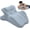 Blue, variant on Wedge Pillow Memory Foam 27 Degree Angled Support Multi Position for Waist Neck Reading Relax