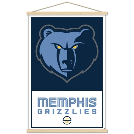 NBA Memphis Grizzlies – Logo 21 Wall Poster with Wooden Magnetic Frame 22.375 x 34