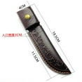 thumbnail image 2 of Camping Scabbard with Waist Clip, PU Leather Holster for Outdoor Knife and Gear, 2 of 7