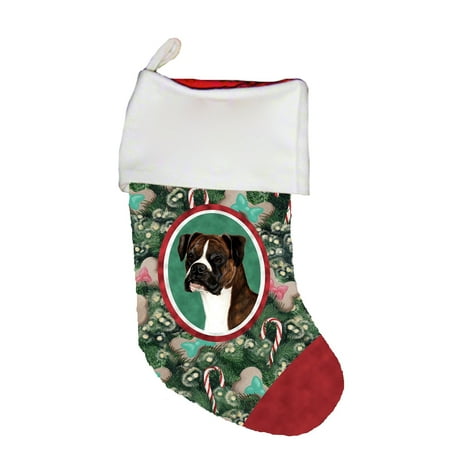 Boxer Brindle Uncropped - Best of Breed Dog Breed Christmas (Best Unique Christmas Stockings)