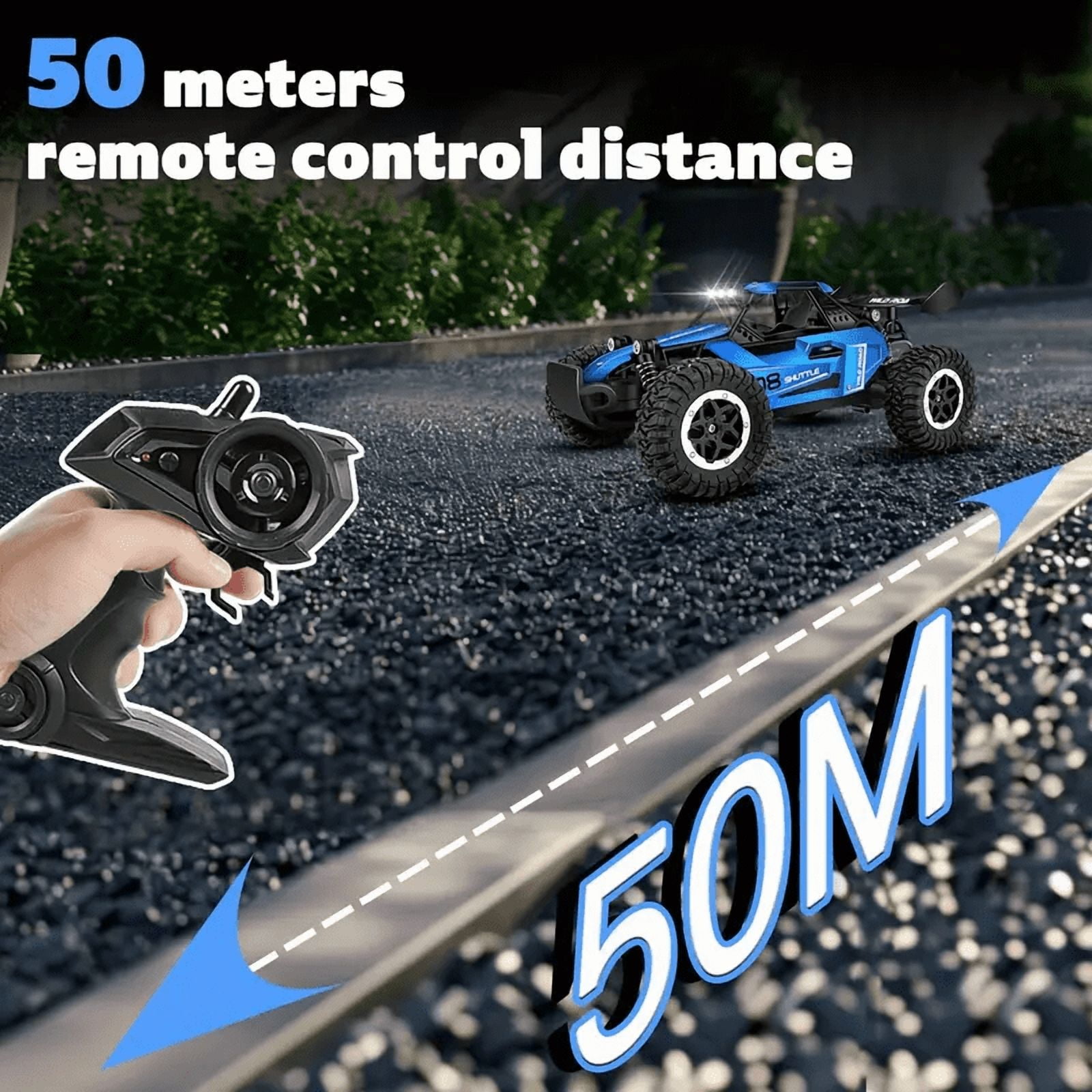 HYPERLIVING RC Off-Road Car 1:16 Scale All Terrain Fast RC Car 20KM/H High Speed 2WD Electric Vehicle with 2.4G Remote Control Monster Truck