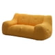 thumbnail image 4 of Sofá tipo puf,Puf Niños Adultos con Relleno Incluido,Sofá perezoso Sofá tipo puf Sofá otomano de 2 plazas,Sofá decorativo Sillas tipo puf para adolescentes,Sofá de suelo Amarillo 110cm, 4 of 10