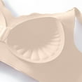 thumbnail image 7 of Bxsruta Wireless Bras for Women, Woman's Color Block Thin Style Ventilate Back Buckle Bra Without Steel Rim, White, 7 of 7