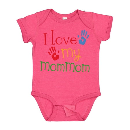 

Inktastic I Love My MomMom Gift Baby Boy or Baby Girl Bodysuit