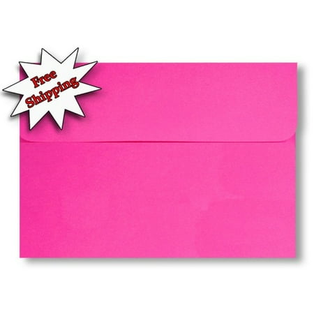 Envelope Wrapper - Fireball Fuchsia A2 Envelopes 4-5/8 x 5-3/4 (25 Pack) for invitations Announcements from The Envelope Gallery