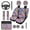 Hippie Daisy Swirl, variant on Pzuqiu 14 Pcs Front Rear Car Seat Cover Steering Wheel Seat Belt Headrest Coasters Center Console Pad Keychain Automotive Seat Cover Accessories Decor Gift for Women Boho Flower Hummingbird