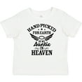 thumbnail image 3 of Inktastic Handpicked for Earth By My Auntie in Heaven with Angel Wings Boys or Girls Baby T-Shirt, 3 of 5