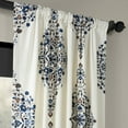 thumbnail image 4 of Kerala Blue Printed Cotton Twill Curtain (1 Panel), Kerala Blue, 50W X 84L, 4 of 6