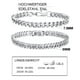 thumbnail image 3 of Pulseras de hombre de acero inoxidable para niños, 2 piezas, cadena de eslabones, 19 cm, 3 of 6