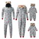 thumbnail image 4 of C6UD-Pijama familiar con capucha, mono con cremallera de Navidad, Mono, 4 of 4