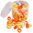 thumbnail image 1 of 100PCS Kids Ponytail Holders Solid Color Hair Ties Elastic Hair Bands with Box, 1 of 10