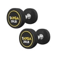 thumbnail image 1 of Par de Mancuernas Redondas Tayga 20LB Acero y Caucho, 1 of 4
