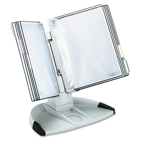 DJOIS® Modular Desktop Reference and Display System, 10 Pockets, Gray (TD271)