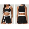thumbnail image 6 of PISONIC Womens Workout Sets 2 Piece Tennis Sets Skorts Sets Athletic Gym Golf Outfits Tank Top and Skort, 6 of 6