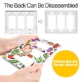 thumbnail image 4 of Yayeee Rocker Switch Wall Plate 1-Gang 4.6"x2.9" Home Decorative Outlet Cover, Vegetables Pattern, 4 of 6