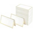 thumbnail image 2 of Zshan 50 Piece Foil Stamped Table Cards Wedding Name Guest Seating Card Sign In Card, 2 of 5