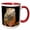 Red/White, variant on 3drose, Green Iguana Lizard - Na02 Dno0290 - David Northcott, 11oz Mug