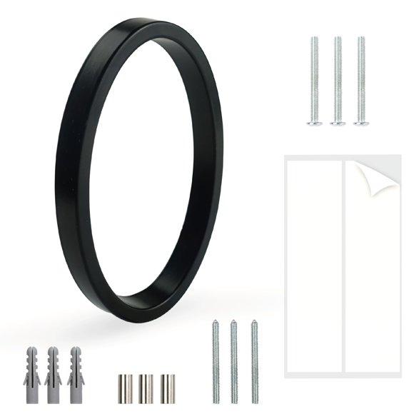 Número de casa HASWARE de aluminio negro flotante de 5"