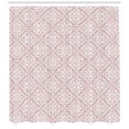 thumbnail image 3 of Ambesonne Oriental Shower Curtain, Bohemian Lacy Damask Art, 69"Wx70"L, Pale Salmon White, 3 of 3