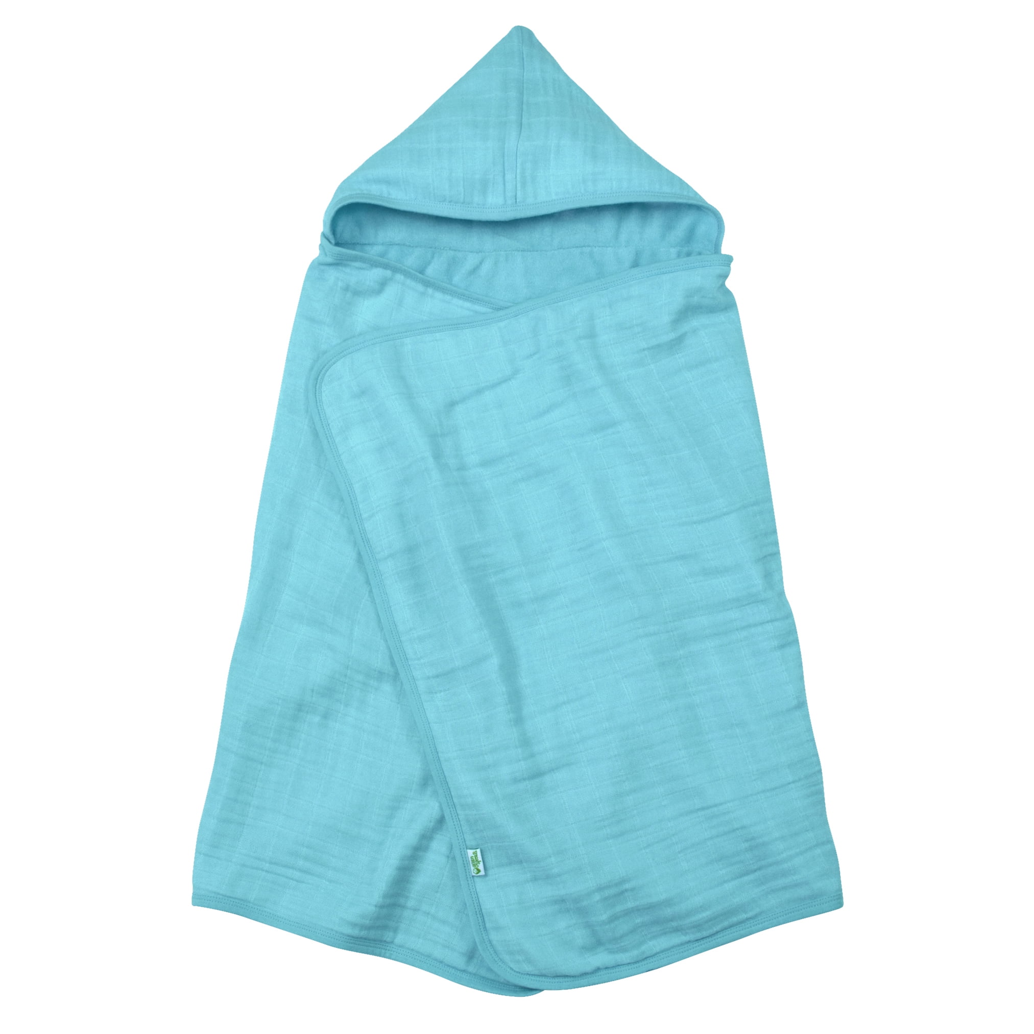 green sprouts Muslin Hooded Towel made from Organic Cotton