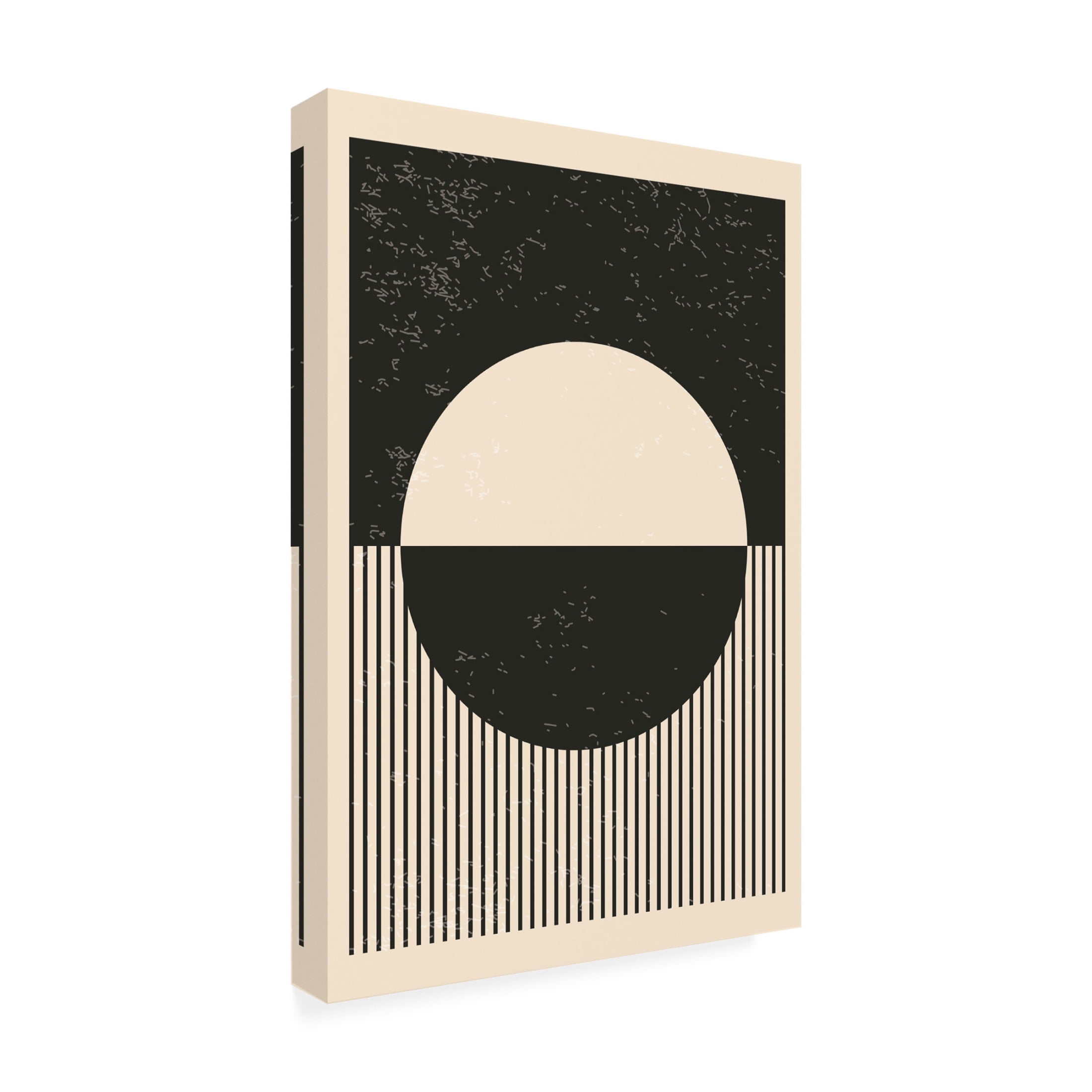 Trademark Fine Art jay stanley  Black and White Planets Series 4 Canvas Wall Art