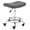Grey, variant on Heavy Duty Adjustable Rolling Stool with Wide Seat, Lockable Rubber Wheels & Footrest - Swivel Stool Chair for Kitchen, Lab, Office, Salon, Home (Cream, 19''-24'')