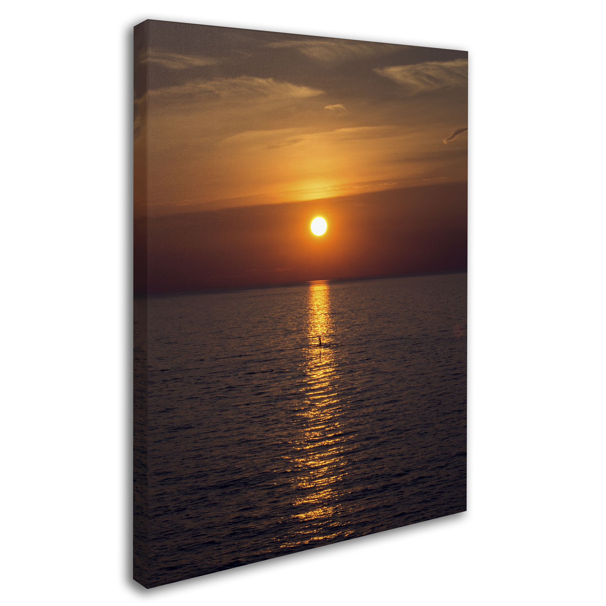 Trademark Fine Art "Sunset Paddleboard" Canvas Art by Kurt Shaffer