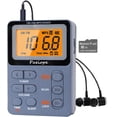 thumbnail image 1 of Radio Portable AM FM, Radio de Poche Rechargeable avec Meilleur Syntonisation Numérique de Réception, MP3, Écouteurs Stéréo, Grand Écran LCD, Prise Carte TF, Radio Transistor pour Jogging/Gym/Camping (Gris), 1 of 6