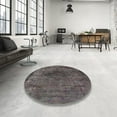 thumbnail image 3 of Ahgly Company Indoor Rectangle Mid-Century Modern Charcoal Gray Oriental Area Rugs, 5' x 8', 3 of 6